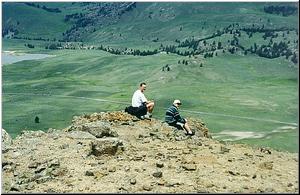 Len and Ben on "Tusca" Rock
