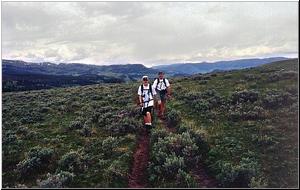 Hiking in Meadow