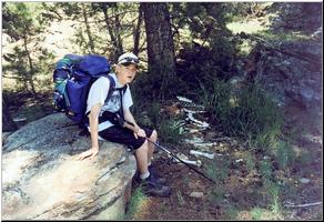 Ben with bones, near Crevice Lake