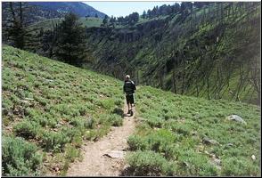 Ben on trail at Blacktail