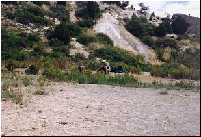 Resting near extinct thermal area