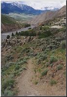 Hiking towards Gardiner