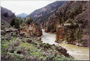 Canyon cut by YS River