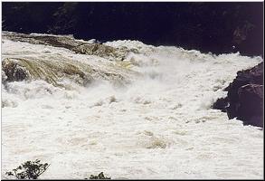 Knowles Falls, running fast!
